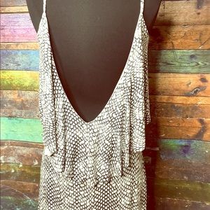 Women Snake Skin Design Tart Size 4 Dress